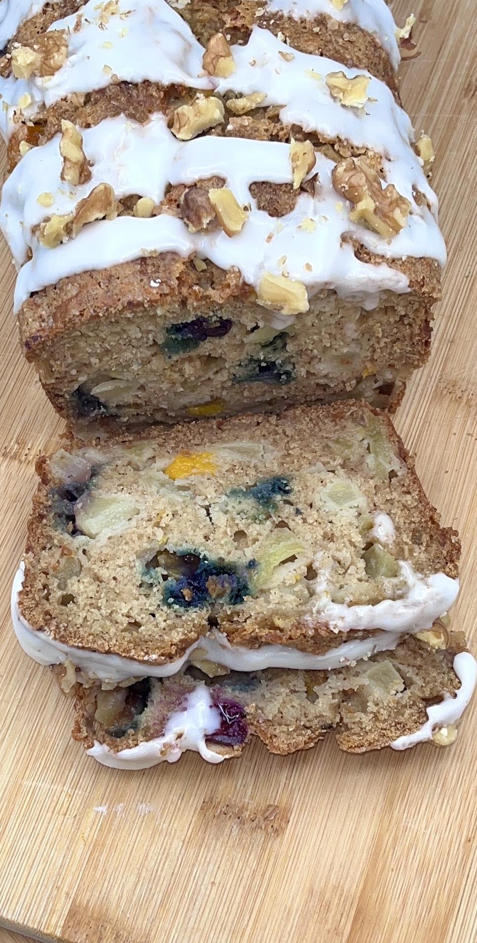🍑🍎 Blueberry Peach Apple Bread 🍞