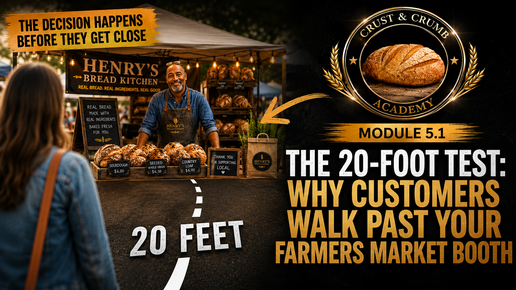 The Twenty-Foot Test: Why Customers Walk Past Your Farmers Market Booth