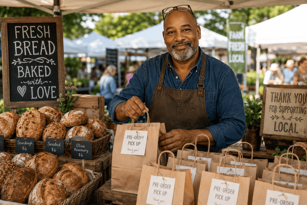 How to sell sourdough from home: a single batch of dough turned into multiple products for a home bakery business.